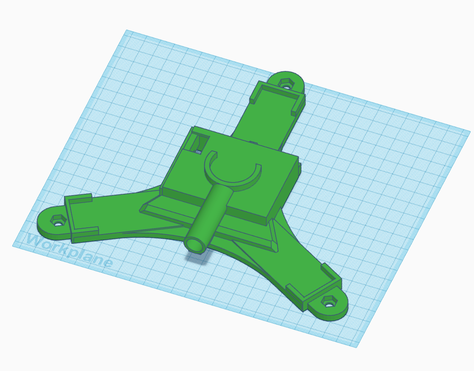 CAD model of the Rapsodo MLM2PRO laser alignment and leveling stand