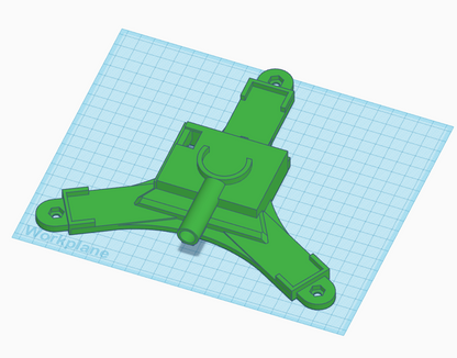 CAD model of the Rapsodo MLM2PRO laser alignment and leveling stand