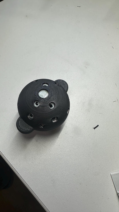 Assembled printed example of the downloadable Square Golf ball marker
