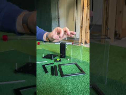 Square Golf protective case with leveling base
