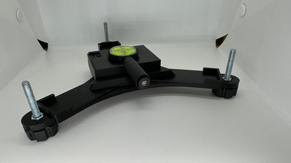 Front view of an assembled Rapsodo MLM2PRO stand
