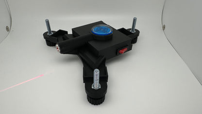 Garmin R10 rechargeable stand projecting a red alignment line