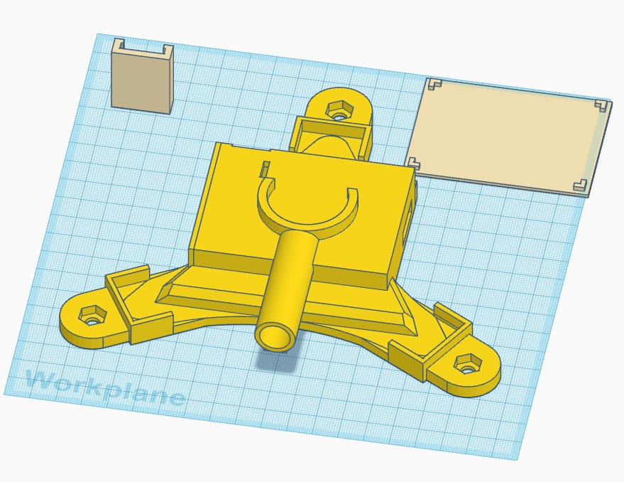 CAD model of Garmin R10 rechargeable stand and cover parts for 3D printing