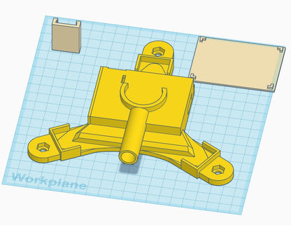 CAD model of Garmin R10 rechargeable stand and cover parts for 3D printing