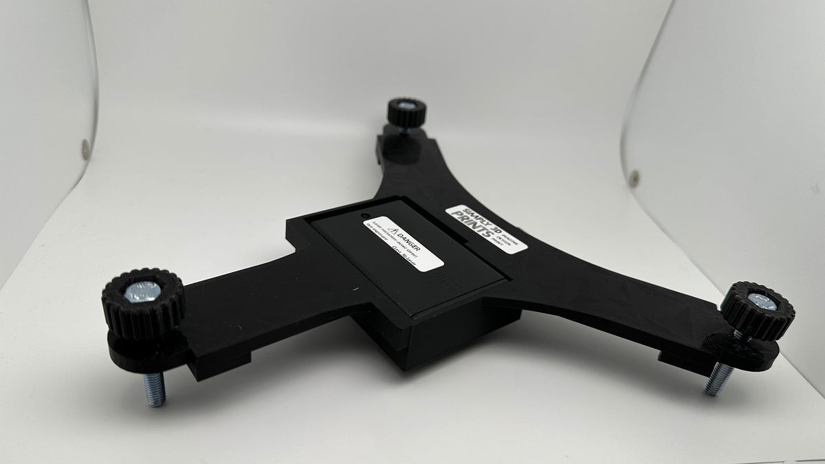 Underside of the Rapsodo MLM2PRO stand with adjustable feet